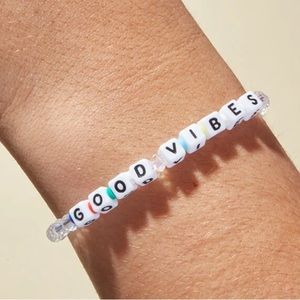 Little Words Project “good vibes” beaded bracelet, NWT